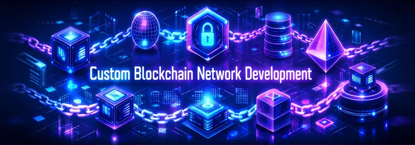 Custom blockchain network development for enterprises
